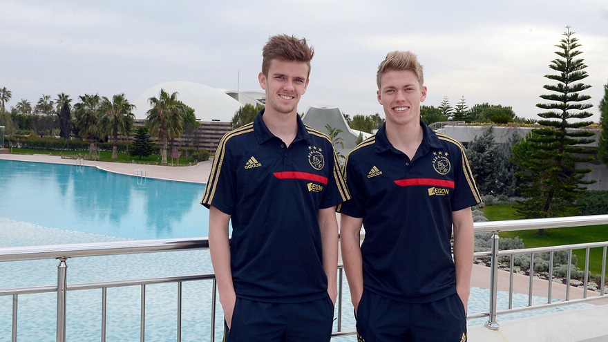 Andersen op trainingskamp met zijn landgenoot Viktor Fischer in Belek, Turkije.