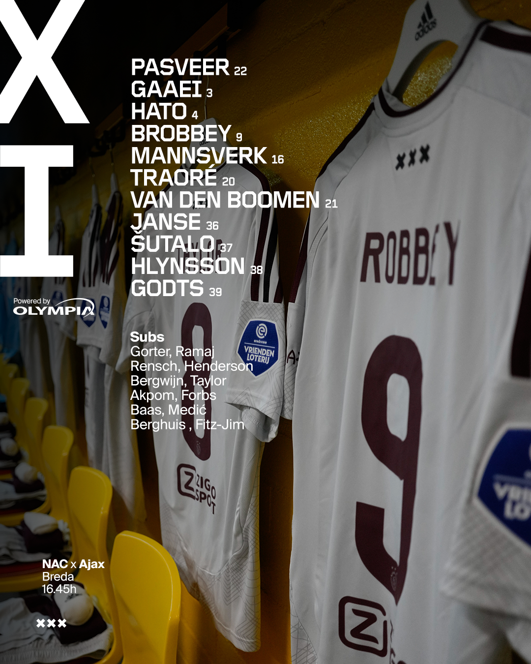 AJAX Squad Portret NAC