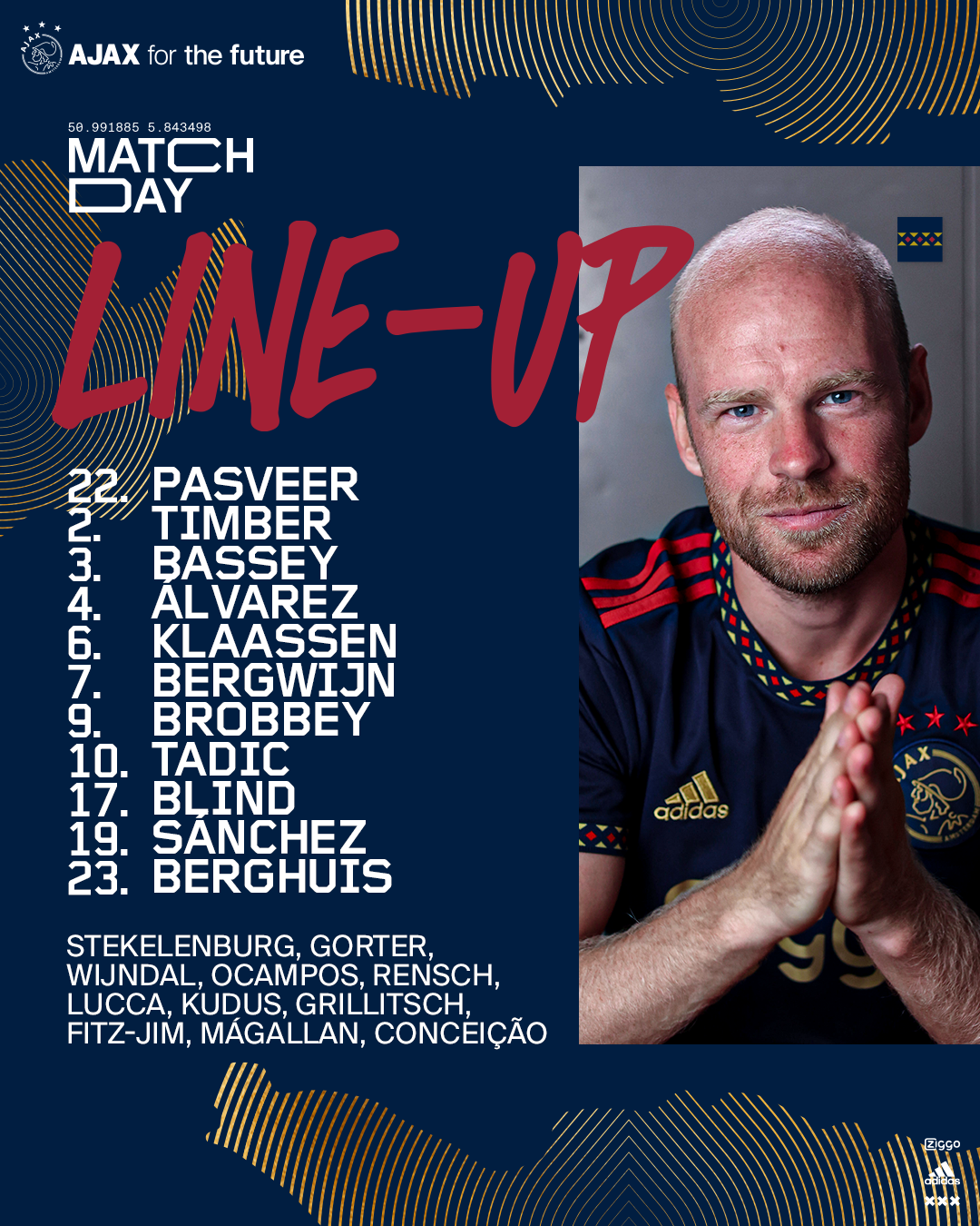 AJAX Uit Squad RKC 1080X1350 Copy