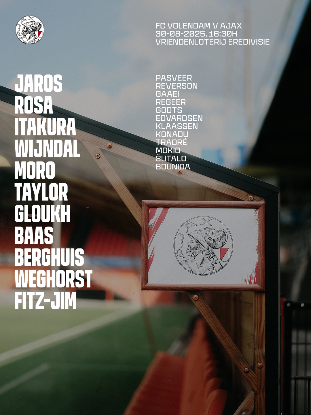 AJAX Lineup 1080X1440 Volendamfc