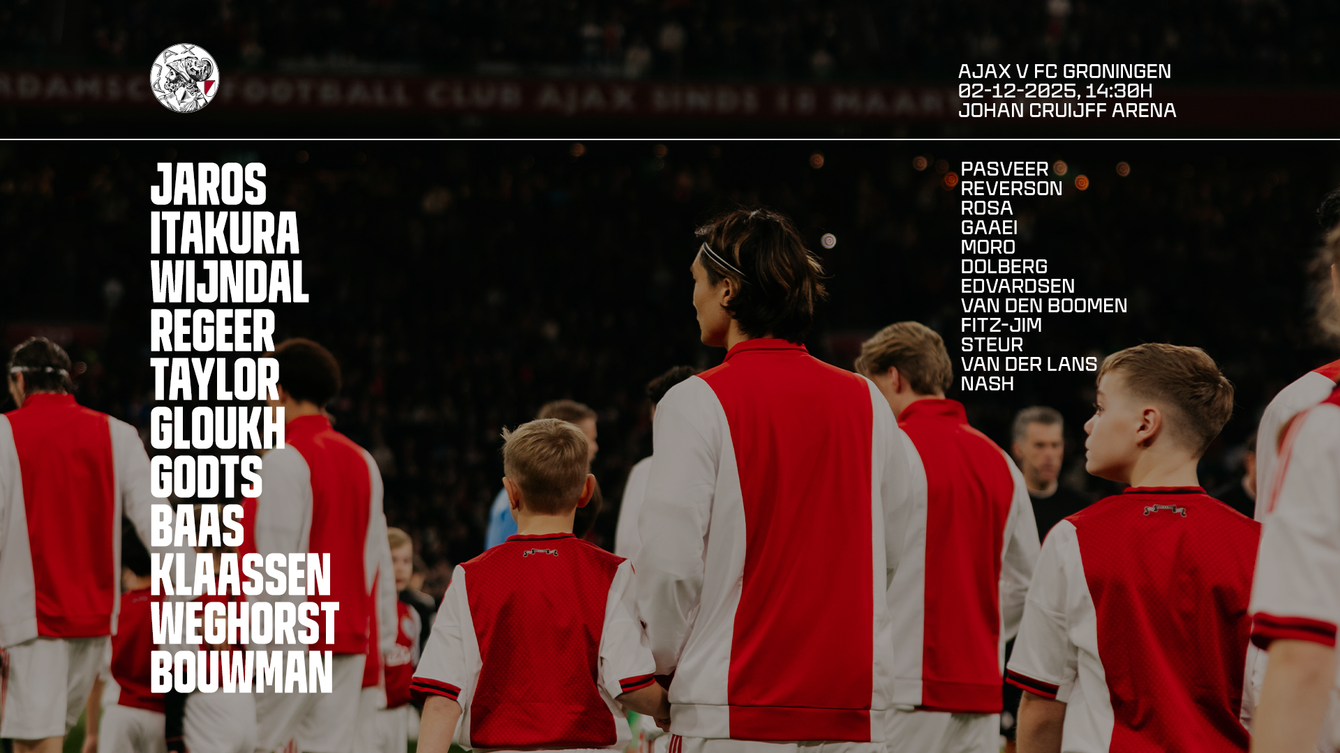 Line Up Ajax FCG