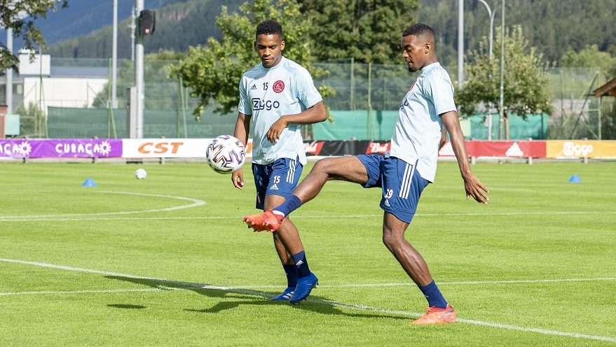 Timber en Gravenberch van de zomer tijdens het trainingskamp in Oostenrijk.