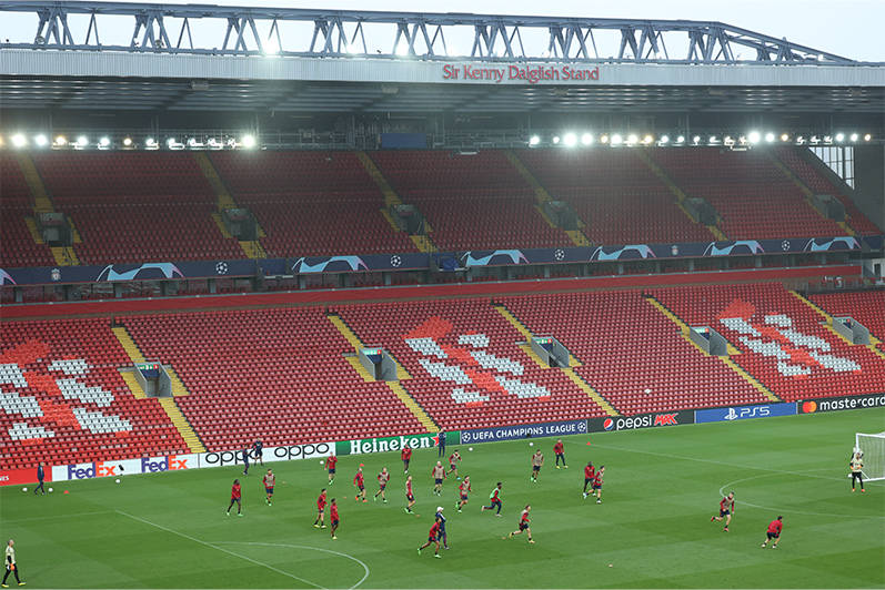 Anfield Training 1