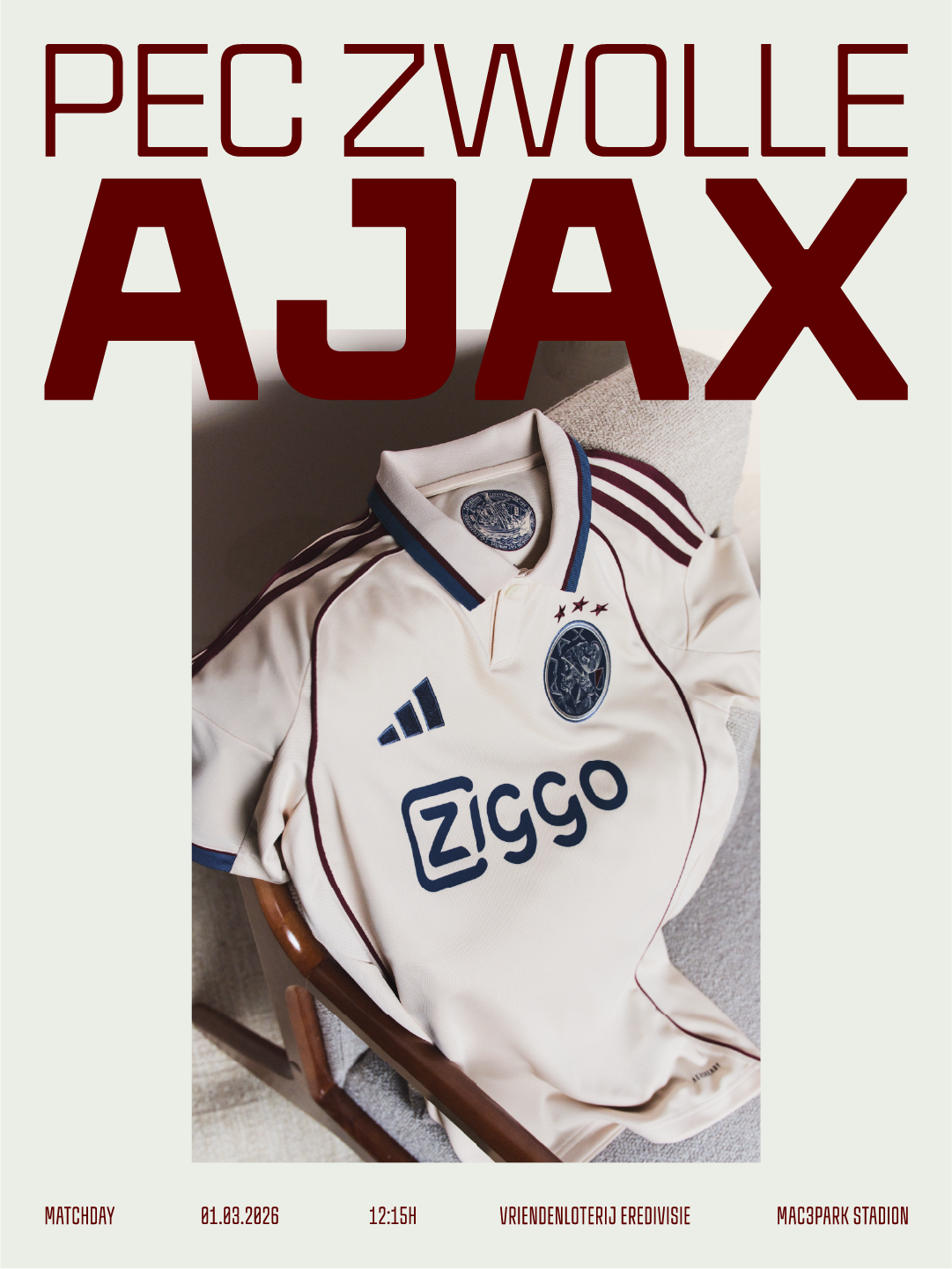 Matchday PEC Zwolle Ajax 1080X1440
