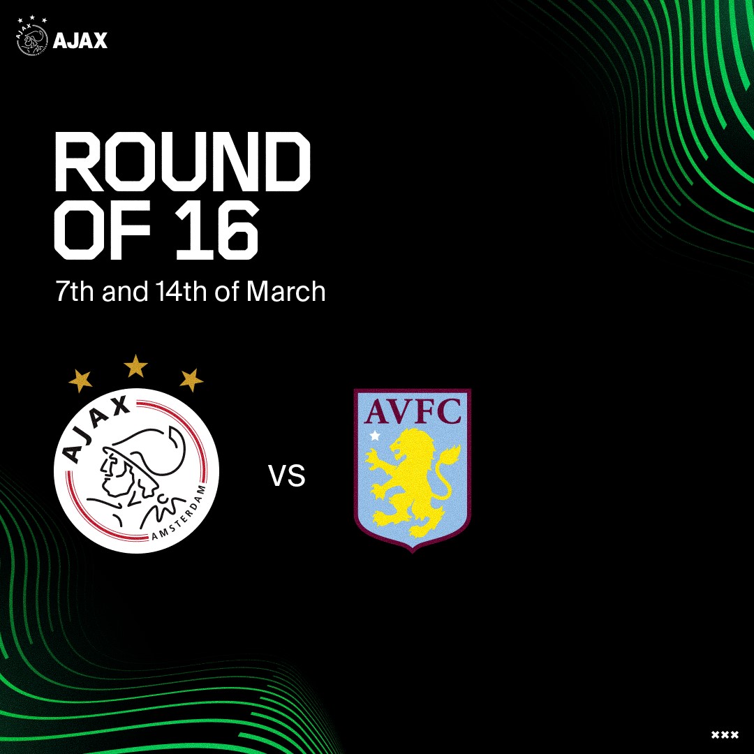 Ajax Draw Round Of 16 1080X1080 ASTON VILLA