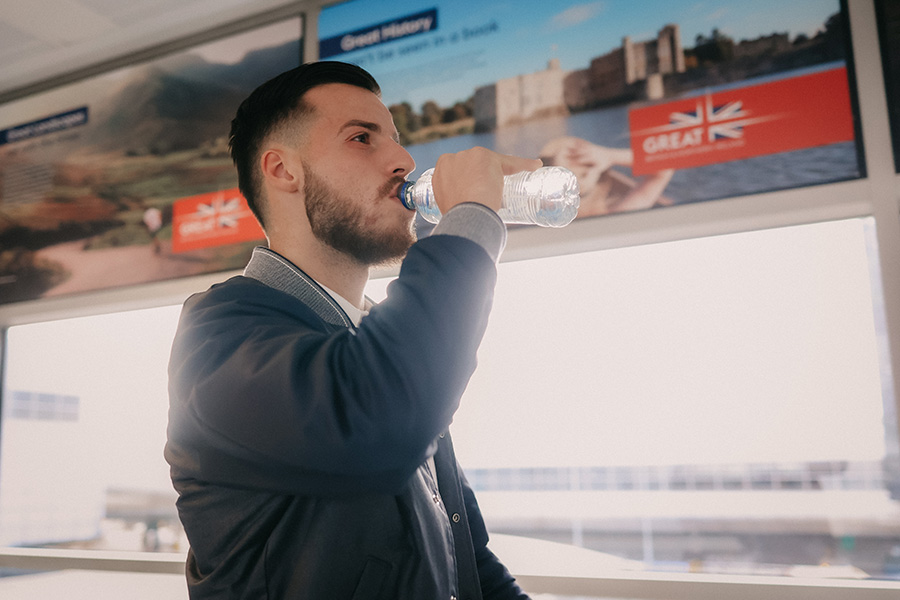 Aankomst Londen 10 900